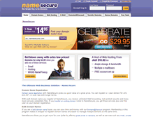 Tablet Screenshot of namesecure.com